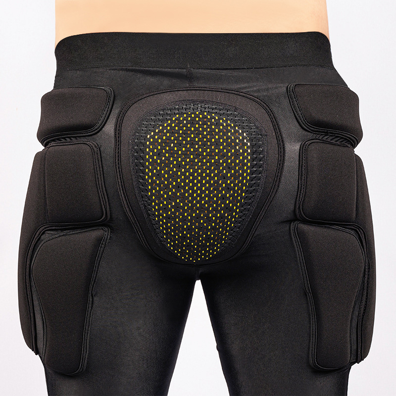 Ski Equipment Armor Set, Protective Gear, Complete Set of Anti-Fall Inner Wear Knee Pads, Elbow Pads, Hip Pads, Men's and Women's Sports Protection