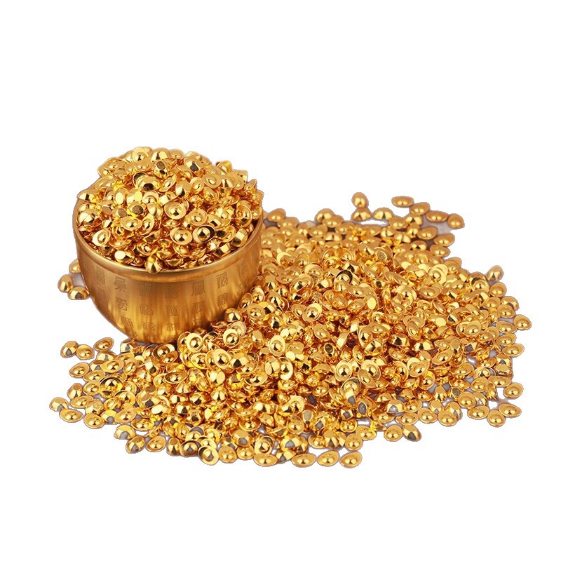 Fortune-Attracting Realistic Solid Sand Gold Small Ingot Gold Bar Gold Seed Ornament Mini Ingot Living Room Office Gift