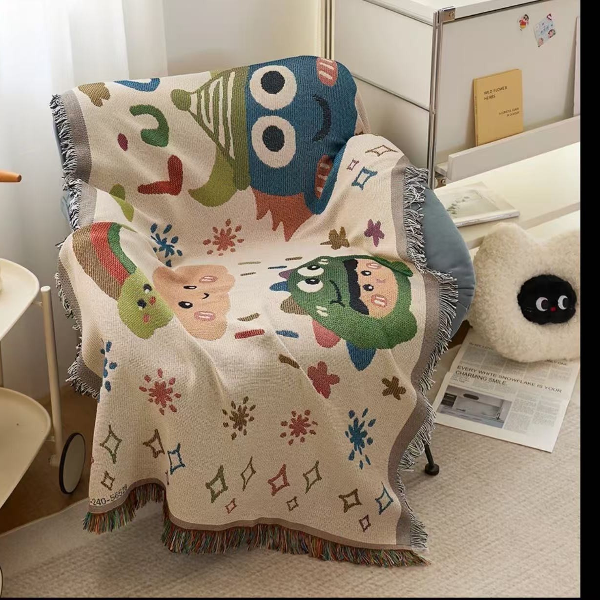 90*180cm French Romance Sofa Towel Sofa Cushion Dust Cover Towel Single Sofa Set Towel Decorative Blanket