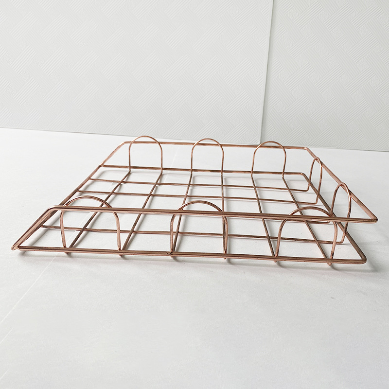 Nordic Iron Metal A4 File Basket Magazine Finishing Rack Stackable File Finishing Basket Nordic Simple Style