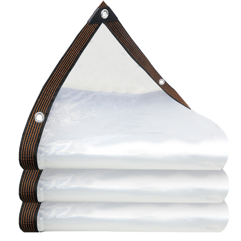 Cross-Border Transparent Rainproof Cloth Cover Goods Thickened Rainproof Cloth Balcony Windproof Transparent Plastic Cloth Greenhouse Insulation Waterproof Cloth