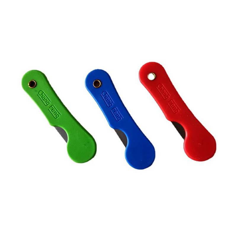 Wholesale plastic folding art knife small express unpacking knife student pencil knife office wallpaper film cutting knife