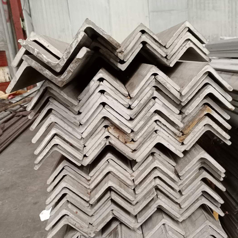 Manufacturer Supplies 201 Stainless Steel Angle Steel, Stamped and Polished Stainless Steel Equal-Sided Angle Steel, Multiple Specifications Available in Stock, Can Be Customized to Length