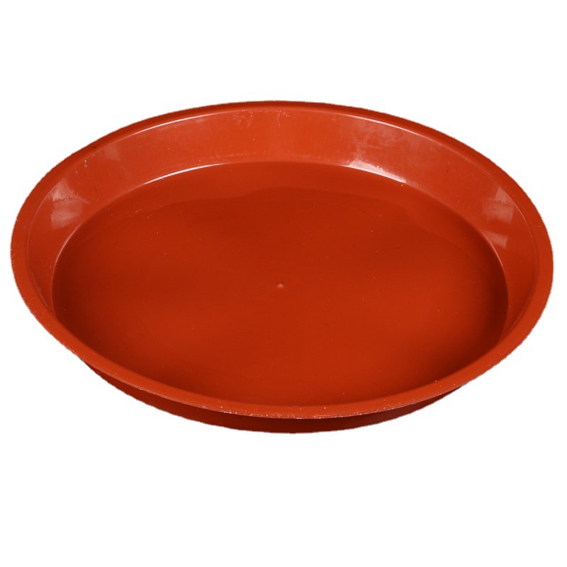 Round flower pot flat edge tray plastic bottom support multi-specification plastic water tray bottom support succulent flower pot support chassis