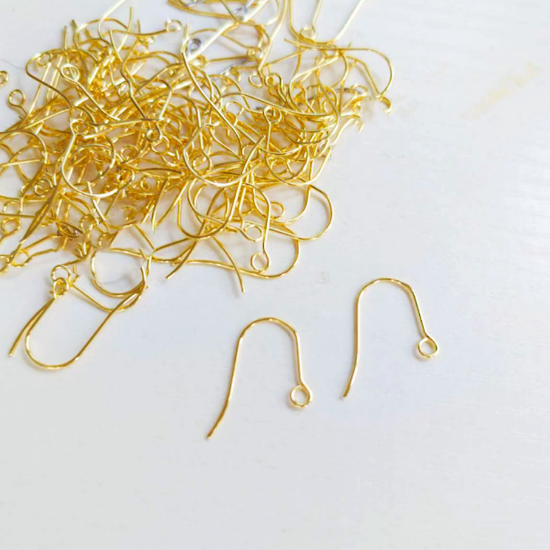 316 Stainless Steel Minimalist Earrings Accessories Material Homemade Earrings Jewelry Ear Hook Plated Real Gold DIY Handmade