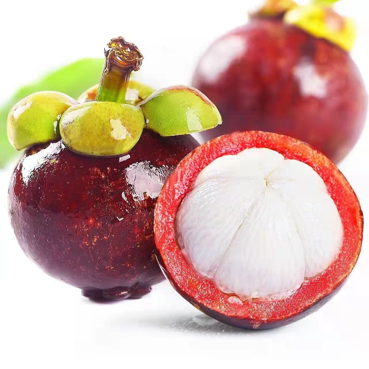 Spot Imported from Indonesia Mangosteen 5A6A Large Fruit Tropical Seasonal Fresh Fruit Sf Express One Piece Drop Shipping