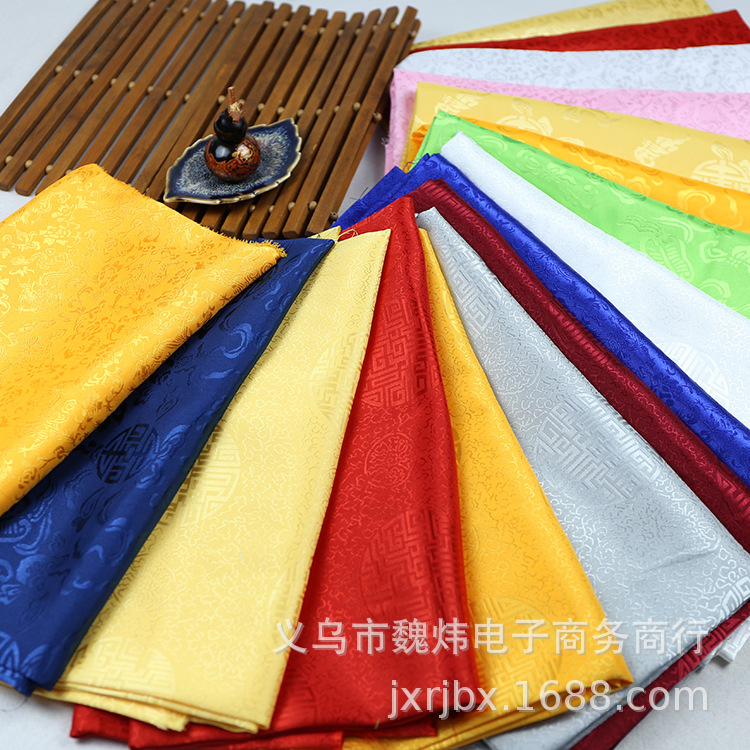 Dragon Pattern Fabric Jacquard Satin Fabric Practice Clothing Ancient Costume Hanfu Tang Costume Silk Satin Clothing Brocade Fabric
