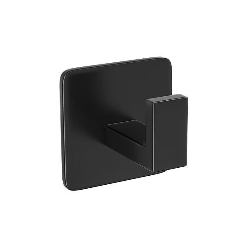 Square Single Hook Bedroom Hook Black Coat Hook Wall Hanging Door Creative Coat Hook Wall Single Cross-Border