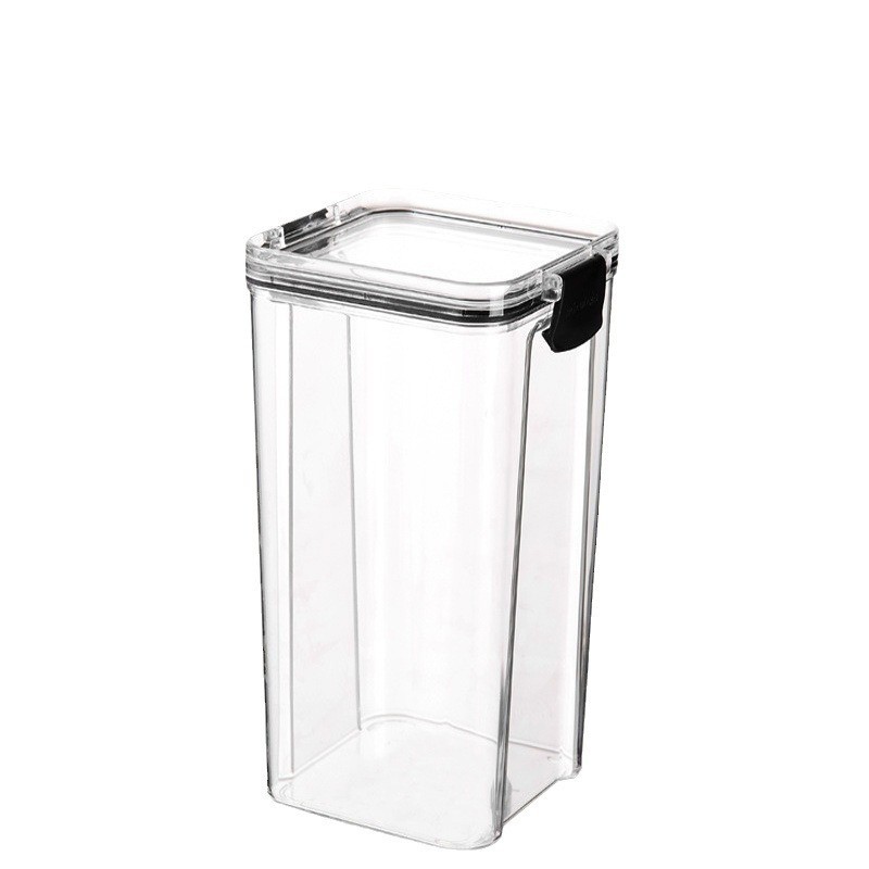 Kitchen Snap Sealed Jar Household Food Grade Storage Jar Transparent Medicinal Plastic Sealed Box Spice Storage Box