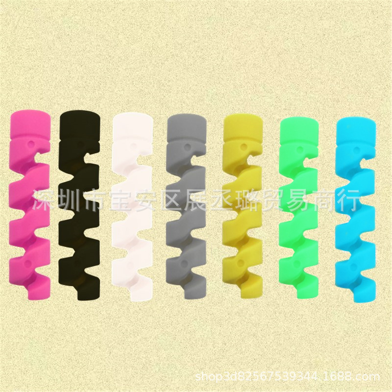 Защитный чехол для кабеля, спиральный органайзер, анти-изгиб для мобильного телефона и компьютера, защитный чехол для зарядки, гибкий клей, анти-ломкий намотчик