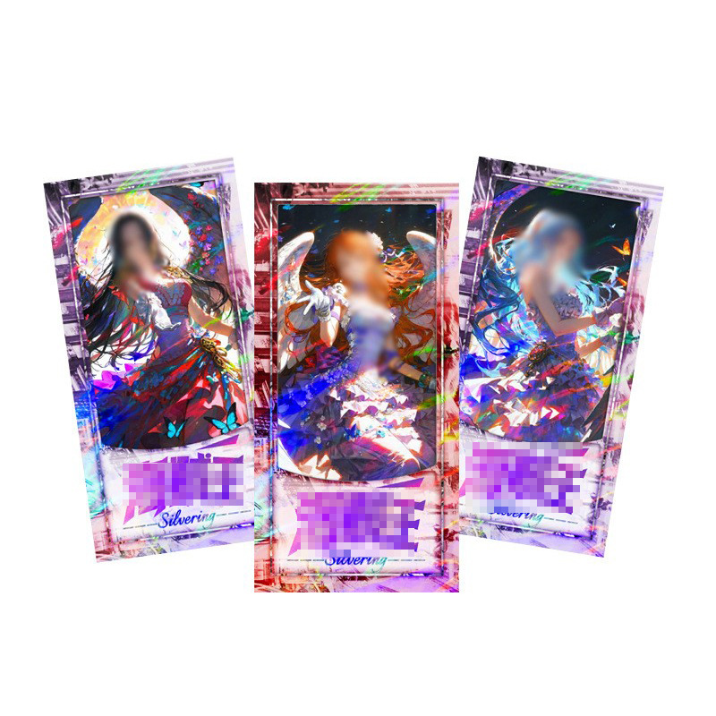 Reverse Laser Ticket Postcard Performance Coupon Custom Photo Film Cartoon Animation Fan One Piece Peripheral Customization