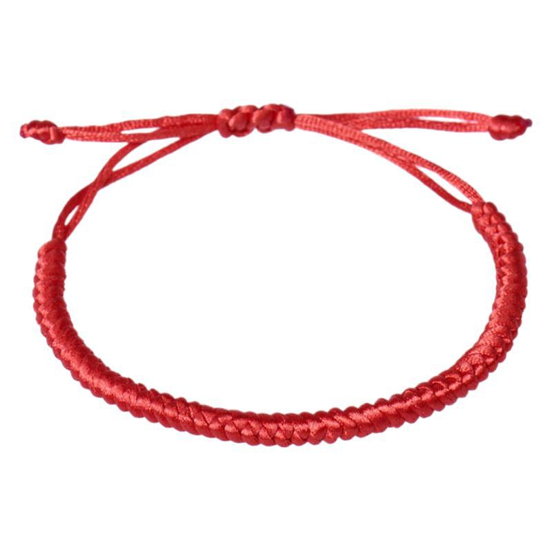 Hand-Woven Dragon Boat Festival Colorful Rope Bracelet Xiao Zhan's Same Style Diamond Knot Adjustable Red Lucky Bracelet Gift