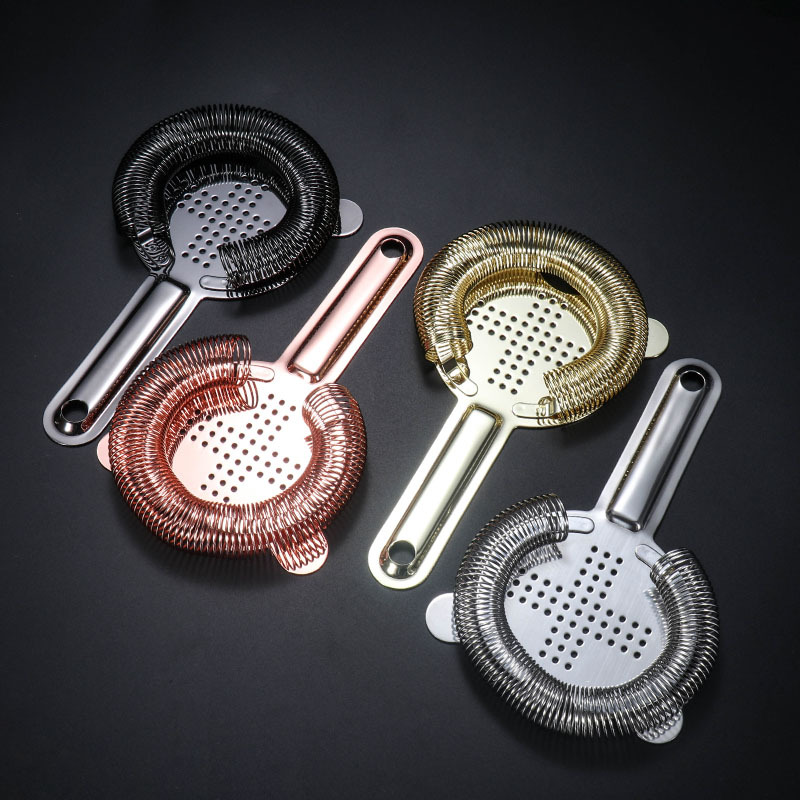 Bartending Ice Filter Filter 304 Stainless Steel European Style Hawthorne Ice Separator Filter Ice Separator Wine Filter