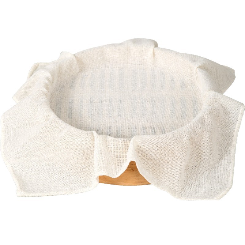 Kitchen Square Pure Cotton Steamer Cloth Rice Steaming Cloth Household Bean Curd Cloth Bean Dregs Filter Cloth Steamer Non-stick Pan