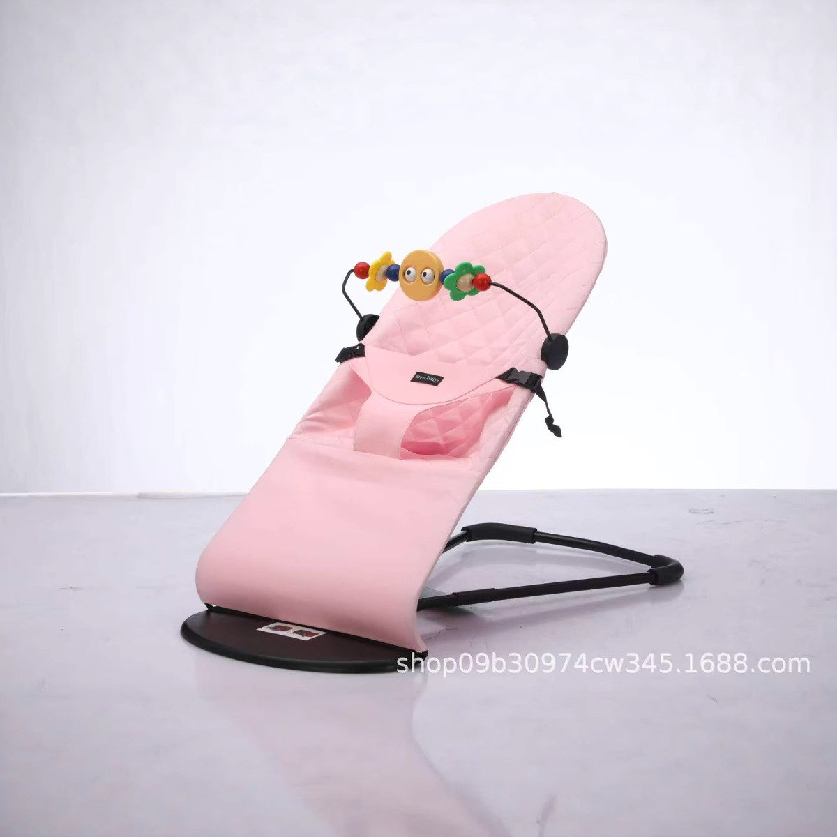 Checkered Baby Rocking Chair to Coax Baby to Sleep, Cradle Recliner, Foldable and Adjustable Rocking Chair, Soothing Chair