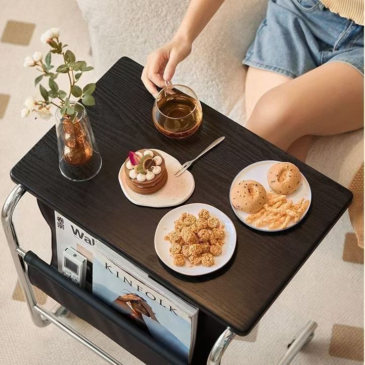 Bedside Table, Living Room, Sofa, Bedroom, Bedside, Lazy Desk, Laptop Table, Removable Small Dining Table