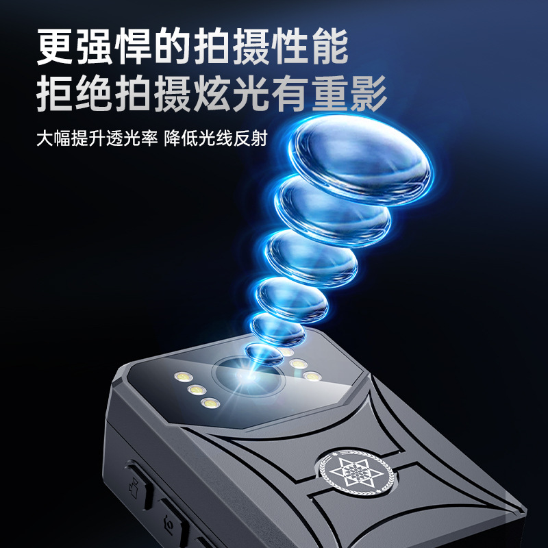 Law enforcement recorder HD infrared night vision small security portable portable chest wear 4K screen recording instrument