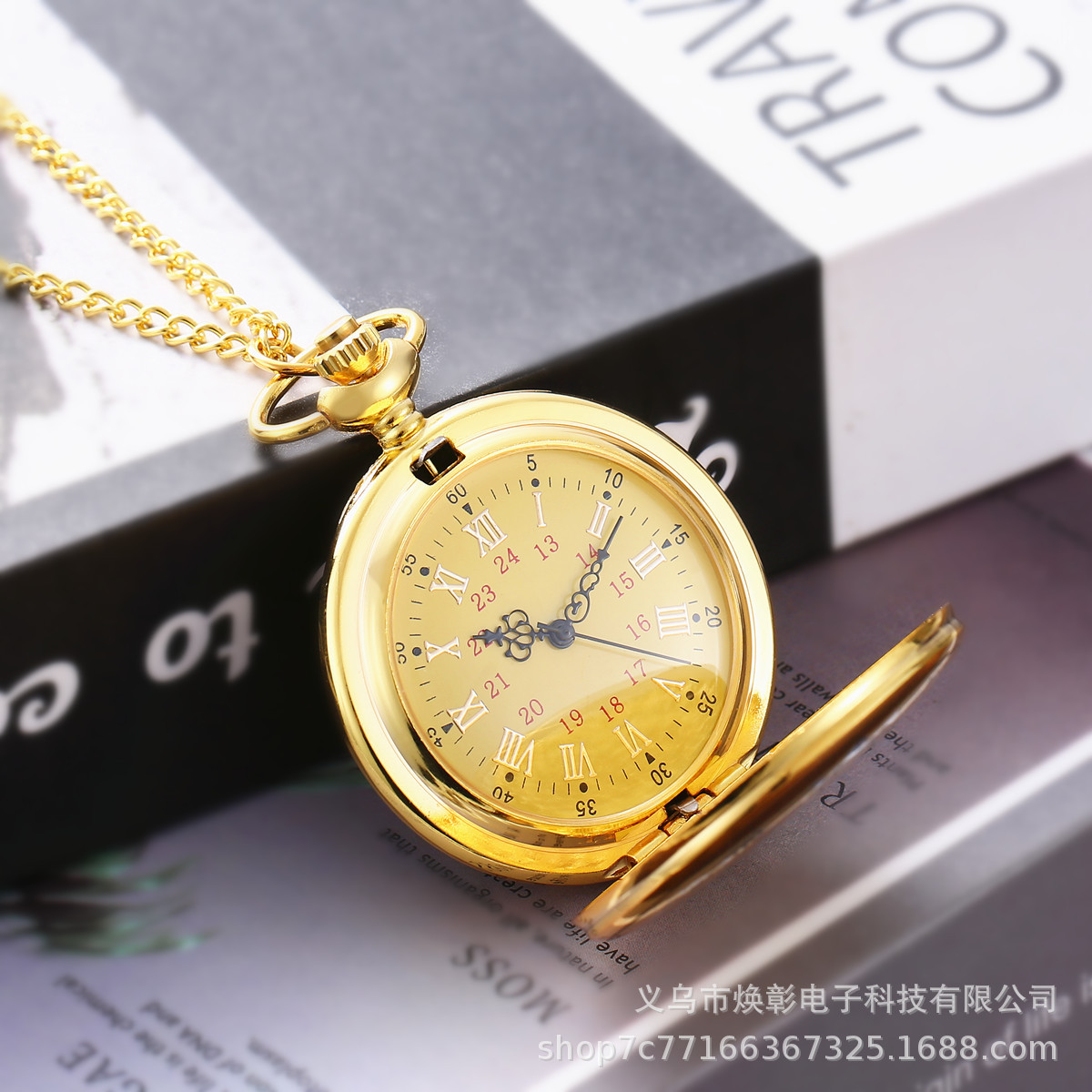 Карманные часы Delta Force Saiyed, игровые подарочные часы в виде ожерелья, полированные ретро золотые большие карманные часы