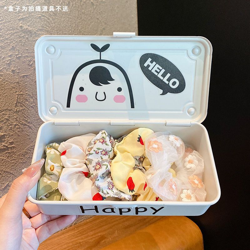 Summer New Hair Tie Set for Women, Korean Style Cute Simple Scrunchies