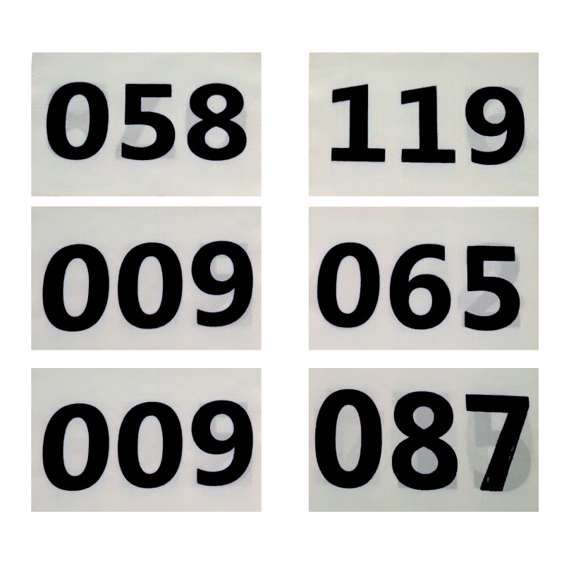 Athlete Number Plate Track and Field Games Marathon Race Number Plate Number Digital Running Number Outdoor