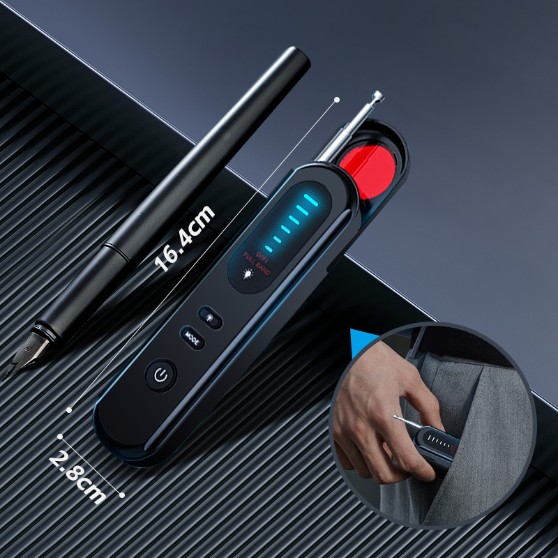 T01 Camera Detector Hotel Anti-Peeping Camera Wireless Signal Detector Infrared Night Vision Anti-Peeping Detector