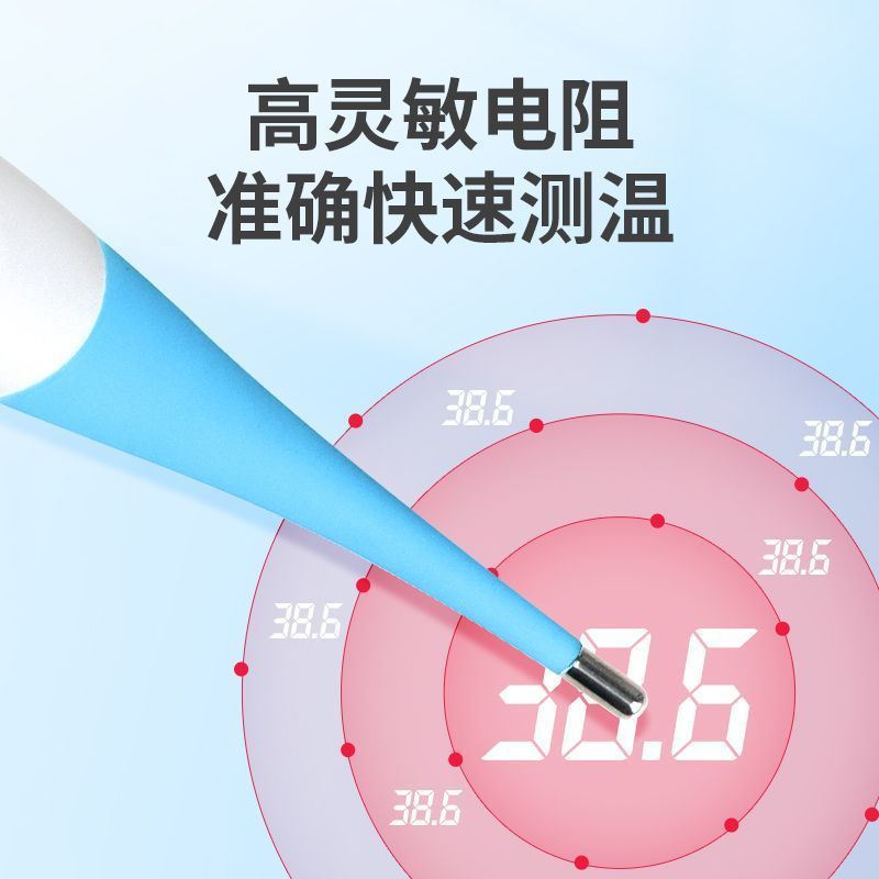 Veterinary Digital Thermometer for Pigs, Horses, Cattle and Sheep Body Temperature Thermometer for Pigs Soft Head Thermometer for Dogs and Cats