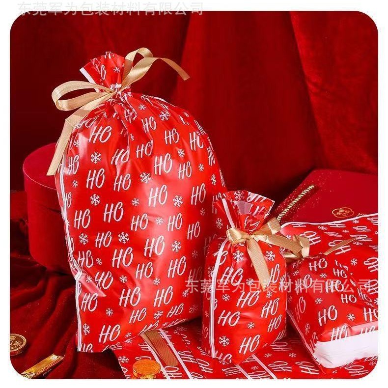 Customized Christmas English Letter Design Santa Claus Christmas Elk Gift Bag