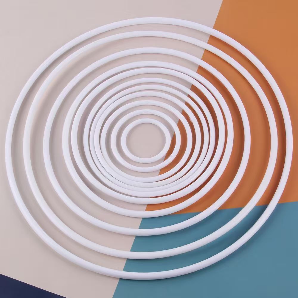 DIY Dream Catcher Handmade Accessories Material White Plastic Ring Accessories Woven Ring Car Pendant Handmade