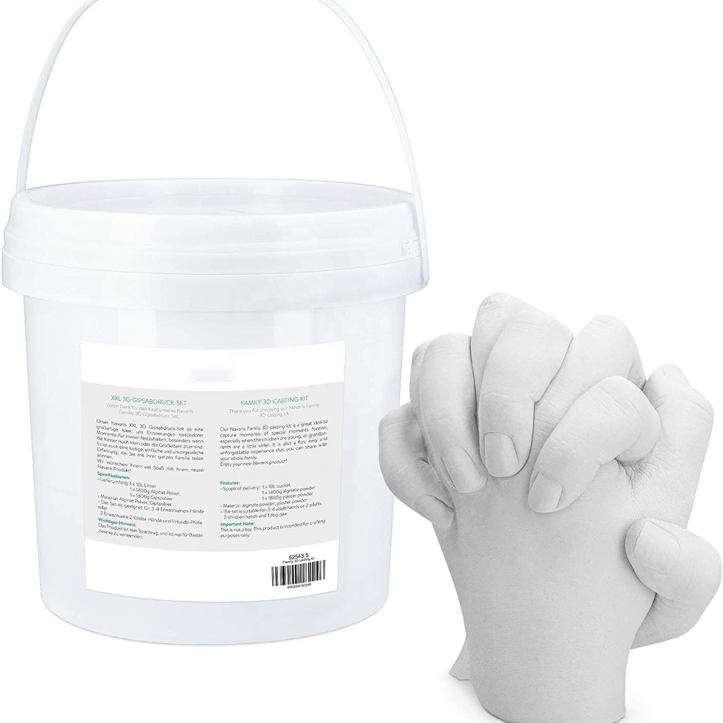 Couple Hand Mold Gypsum Powder Valentine's Day Gift Cross-Border Export Specially Designed for 3D Hand Model DIY Souvenir Cloning Powder