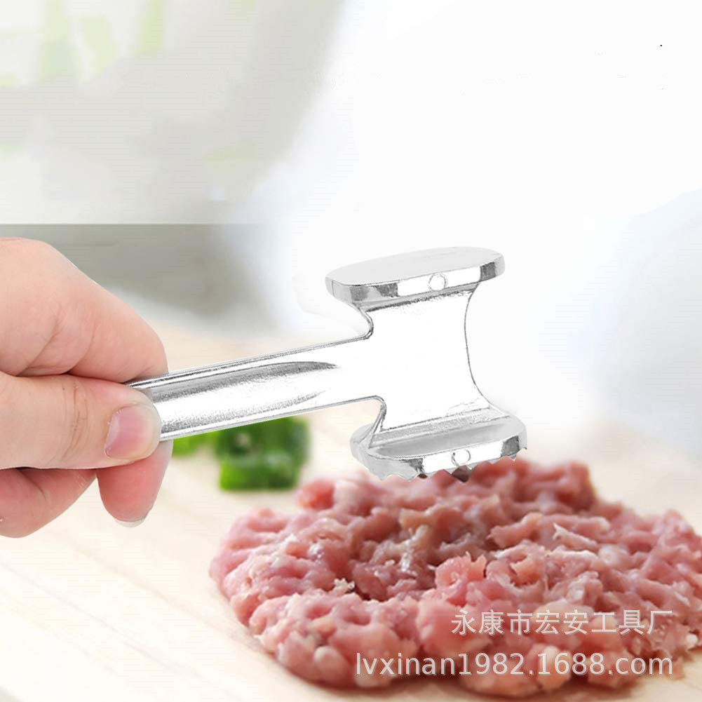 Large and Medium Small size aluminum alloy meat hammer loose meat hammer export meat hammer Customize tender meat hammer steak hammer