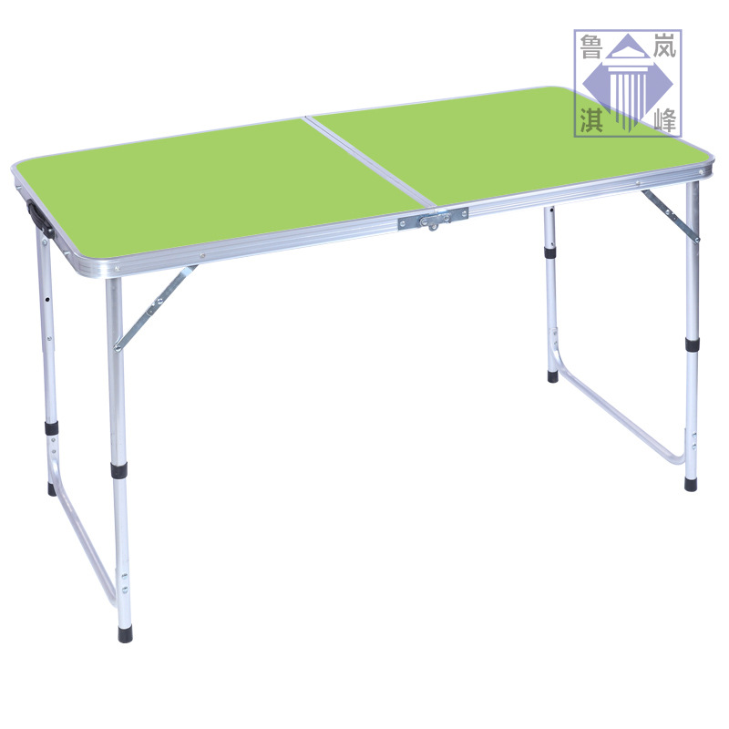 Outdoor Folding Table Simple Portable Exhibition Table Stall Table Stall Table Aluminum Alloy Foldable Picnic Promotional Table Stool