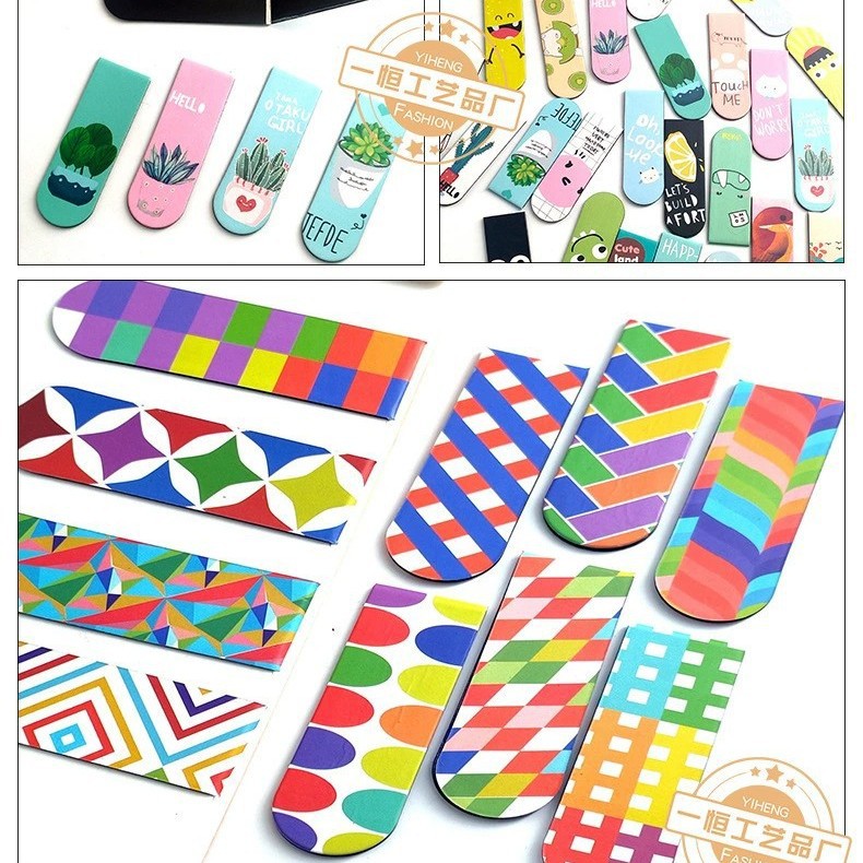 Factory Magnetic Folding Bookmark Student Gift Soft Magnetic Bookmark Cute Cartoon Magnetic Bookmark Large Price Excellent