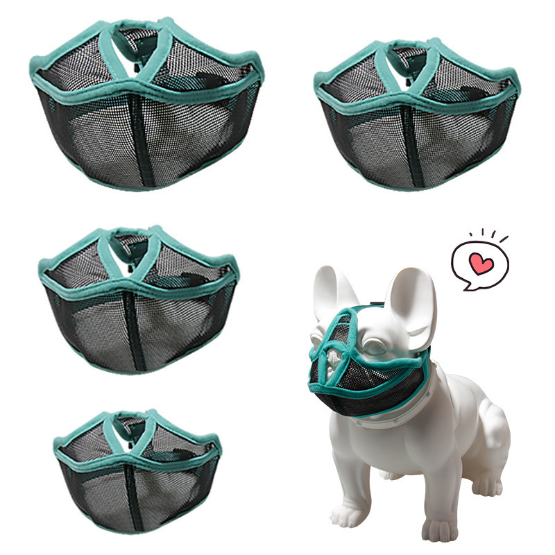 New Short-Snout Dog Muzzle to Prevent Barking, Biting and Accidental Eating, Breathable Muzzle for Bulldogs, Suitable for Spot Manufacturers, Direct Supply