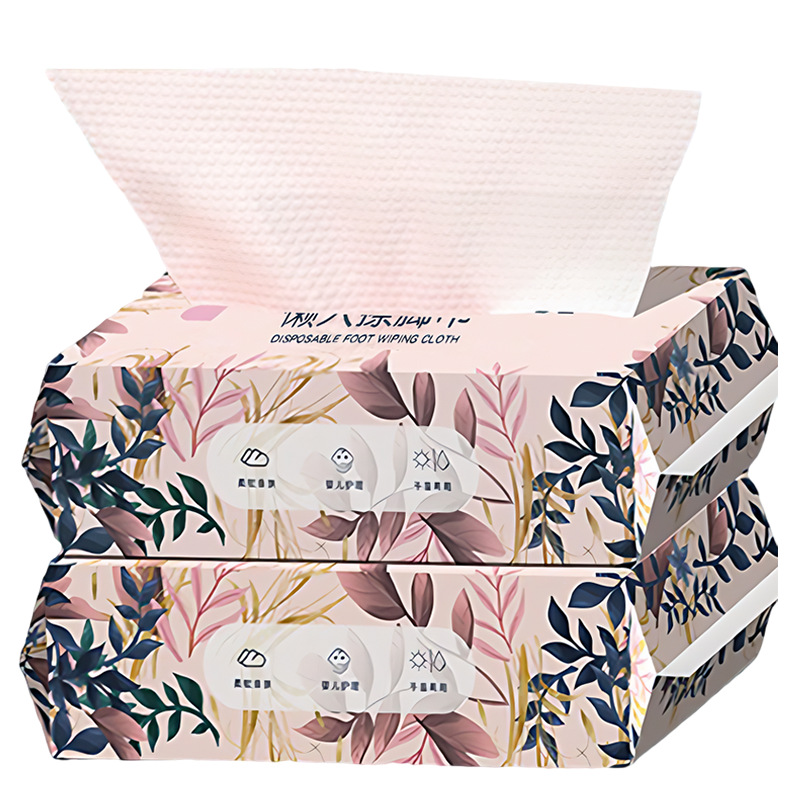 Disposable Foot Wipe Cloth Wet and Dry for Lazy Household Foot Washing Towel Absorbent Foot Bath Wholesale Household Kitchen Rag