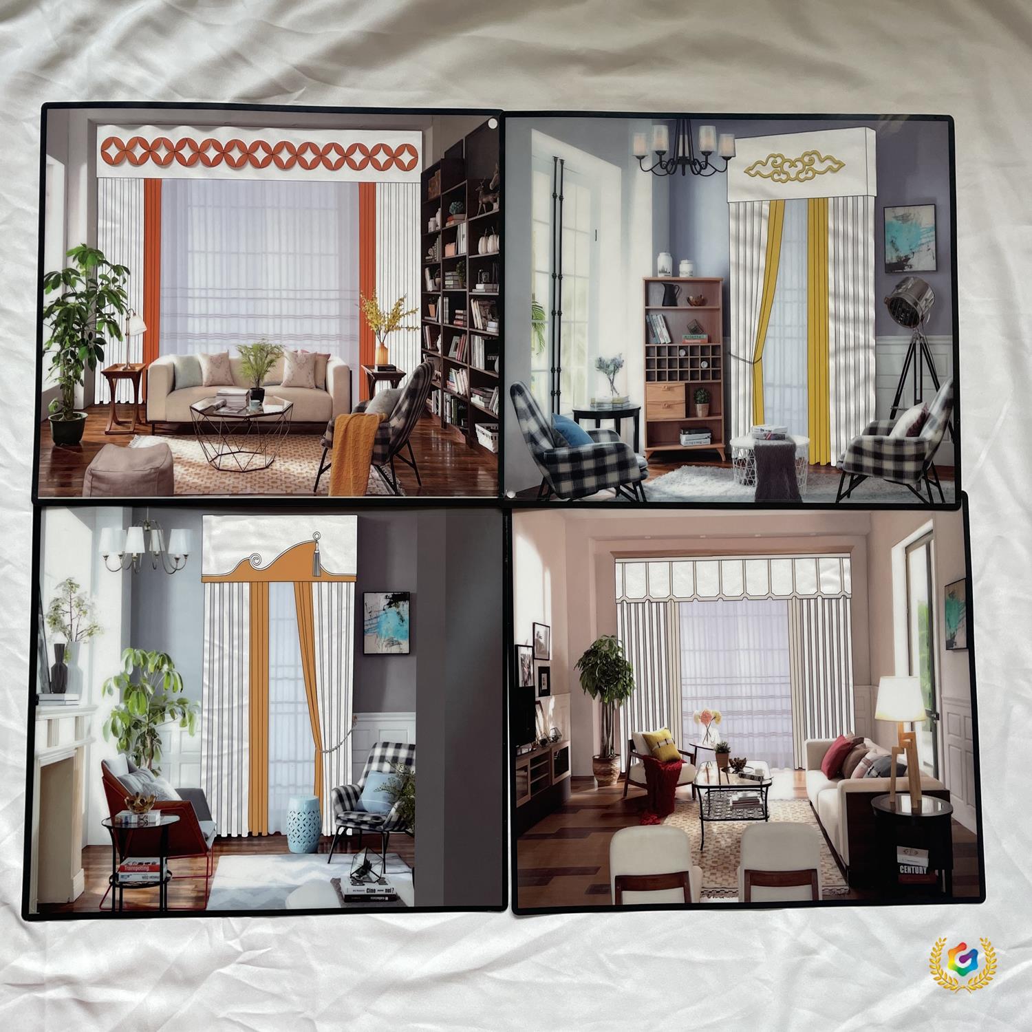 [Второе поколение магической карты шторы] Разнообразие прозрачных моечных шаблонов 3D-эффекта для демонстрации, заказ на Douyin