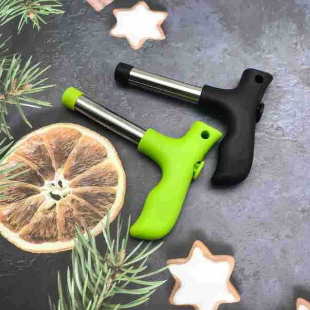 Factory wholesale in stock coconut opener stainless steel coconut shell opener coconut tools household manual coconut green hole opener