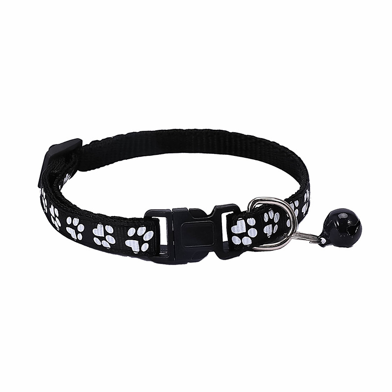 1.0 dog footprint dog collar patch bell collar cat collar hot explosions a large number of spot factory shop