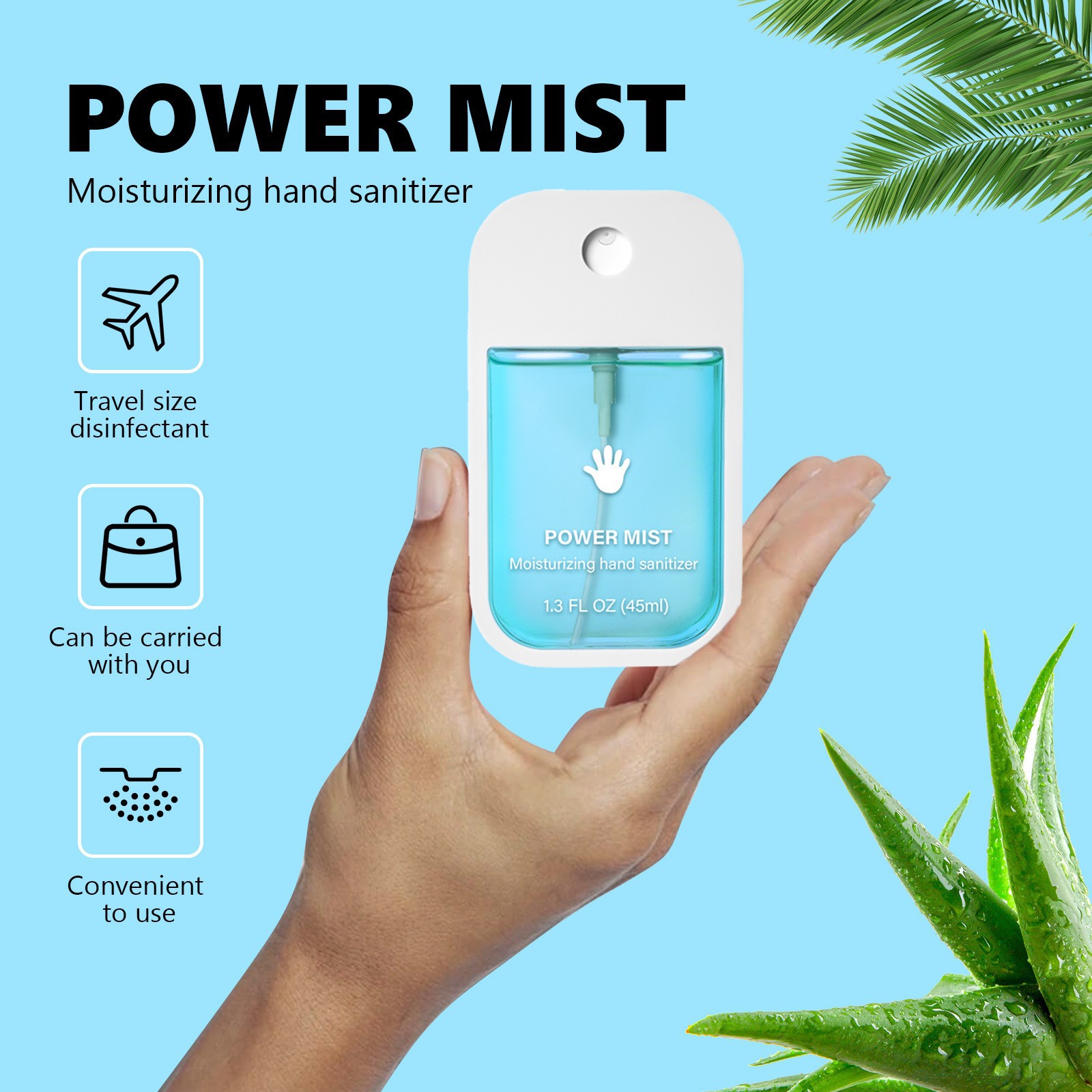 Cross-Border Vanilla Hand Sanitizer Spray Fragrance Household Portable Cleaning Spray