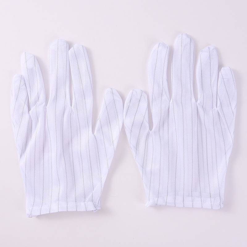 Yicheng Anti-static Gloves Double Stripe Dust-free Gloves Work Gloves Work Electrostatic Gloves Fine Workmanship