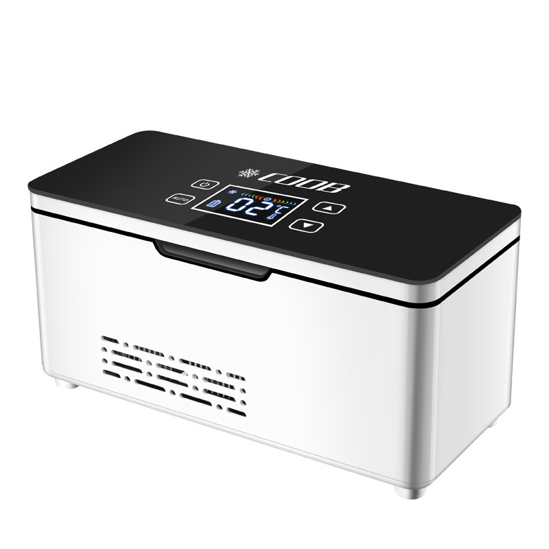 Free Shipping Insulin Refrigerated Box Portable Travel Charging Refrigeration Small Refrigerator Car Home Dual-Purpose Medicine Refrigerator