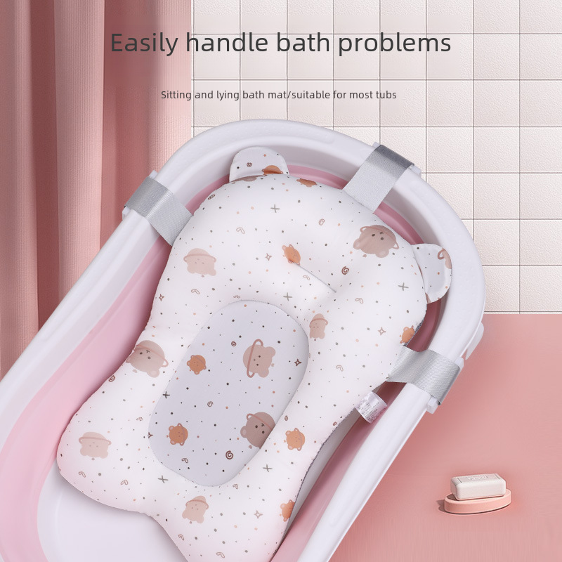 Baby bath mat can sit and lie baby bath mat bathtub bath net bag bath rack bath bed non-slip mat manufacturers wholesale