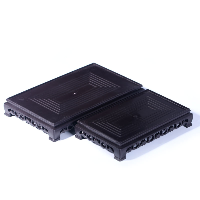 Flower Pot Base Round Rectangular Square Fish Tank Potted Plant Ornament Bracket Succulent Vase Plastic Tray Household Flower Stand