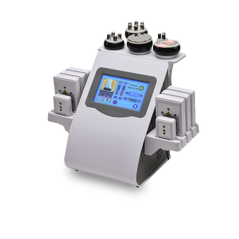 Foreign Trade 40K Cavitation Machine Six-In-One Beauty Instrument Multi-Functional Negative Pressure Scraping Massage Slimming Instrument Body Beauty Instrument