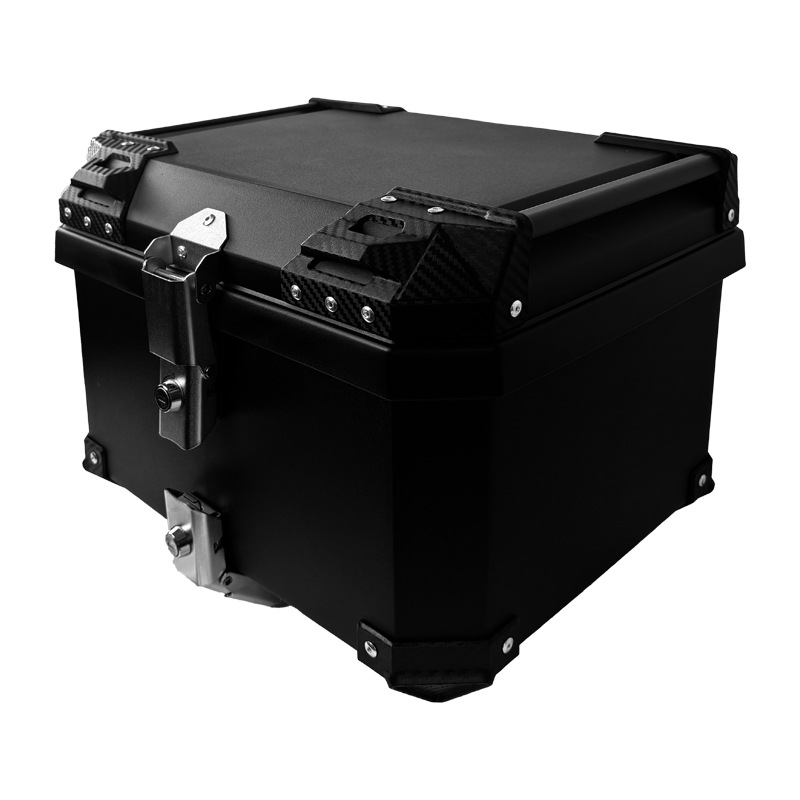 Double-Lock Carbon Steel Bottom Plate Rear Trunk Lion Motorcycle Trunk Electric Vehicle Storage Box Car Trunk