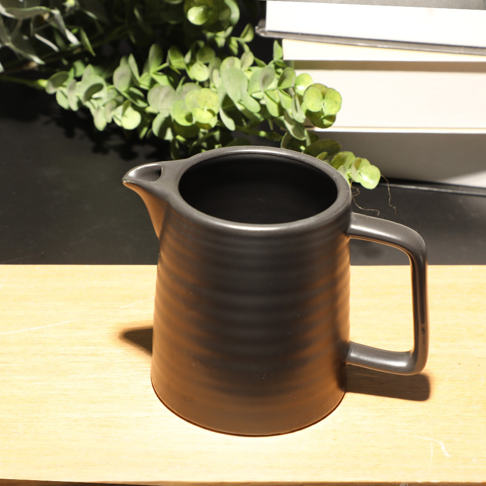 American Coffee Hand Dripping Black Ceramic Sharing Pot Filter Cup Household Commercial suit Coffee Pot for 2 People