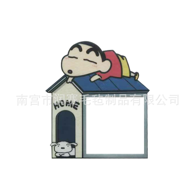 Wholesale cartoon hollow felt switch stickers do not hurt the wall non-adhesive creative socket decorative wall stickers fabric switch stickers