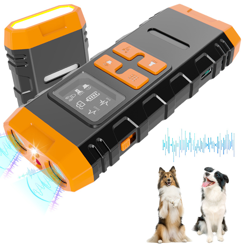 Новый тренер для собак без шока, высокомощный тренажер с LCD экраном на дальние дистанции, ультразвуковой стоппер лая