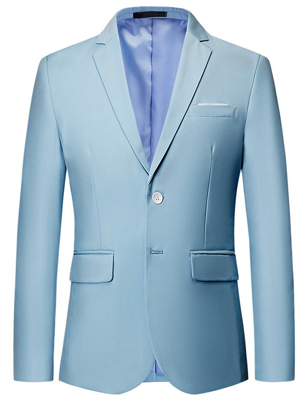 Cross-Border Foreign Trade Business Formal Two-Button Small Suit Men's Fashion Single-Piece Suit Jacket Banquet Professional Wear
