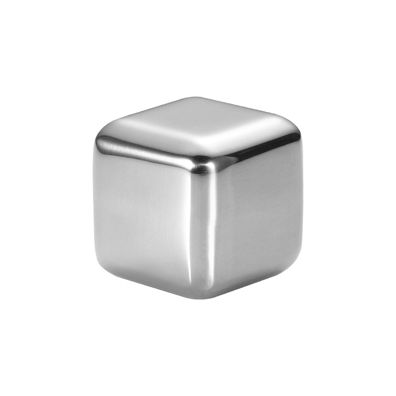 Bar whiskey cocktail metal quick-frozen ice particles with clip boxed 304/316 stainless steel iced Ice Cube