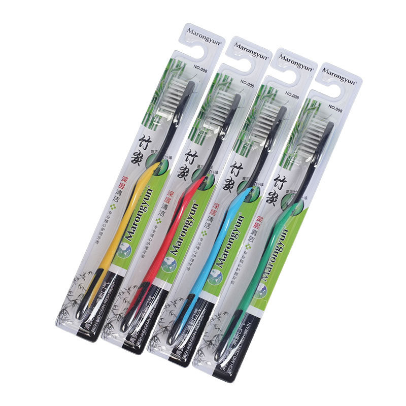 Little Doctor Single Pack Filament Soft Bristle Toothbrush Travel Household Bamboo Charcoal Soft Bristle Toothbrush Wholesale Adult Soft Bristle Toothbrush